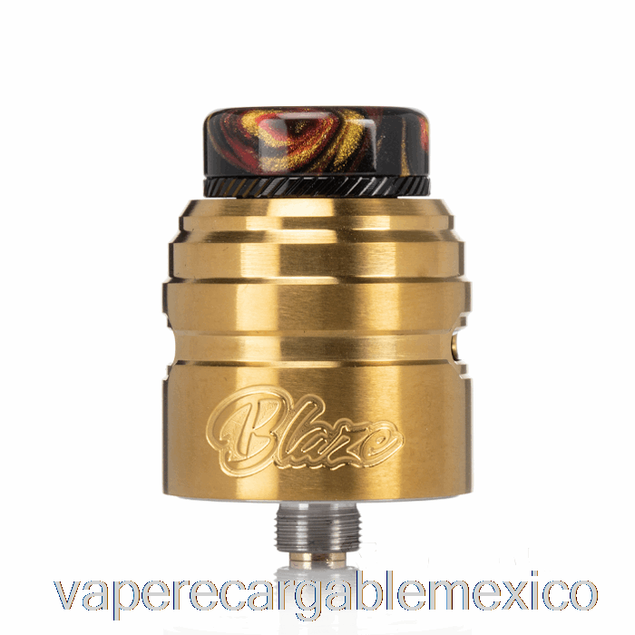 Vape Recargable Thunderhead Creations Blaze Solo 24mm Bf Rda Dorado
